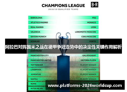 阿拉巴对阵国米之战在德甲争冠走势中的决定性关键作用解析